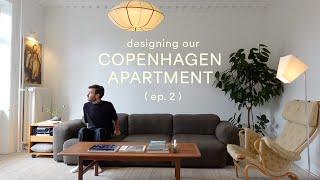 COPENHAGEN APARTMENT DESIGN (ep.2) | living room updates & diy desk