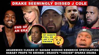 NY Giants on Eminem vs Jay Z, Drake TROLL J Cole, 21 DISSES Kendrick? Taylor Swift To RUIN Ye Record