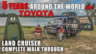 TOYOTA OVERLAND WALK THROUGH - 5 Years Around the World living and driving in a Prado - Van Life 4x4