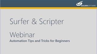 Surfer Scripting Tips and Tricks for Beginners