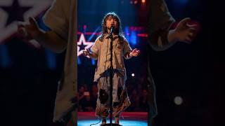 #talent a poor war survivor girl stuns AGT judges! When she sings, audience in tears
