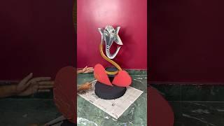 Ganpati Bappa Decor Craft Idea using Cardboard #short #reel #viral #youtubeshort #diycraft #trending