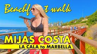 Míjas beachfront walk - April 2024 - La Cala to Cabopino Marbella virtual tour