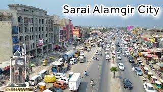 Sarai Alamgir City Vlog | Sarai Alamgir Bazaar | 4K Drone Video | Sarai Alamgir Punjab