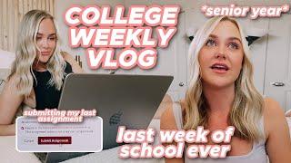 college week in my life: my last week of college...ever!! *senior year*