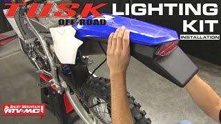 Tusk Motorcycle Enduro Lighting Kit - Dirt Bike Installation