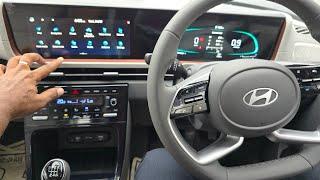 New Hyundai Creta SX 2024 | Infotainment System Features And Setting | Creta SX Touchscreen Features