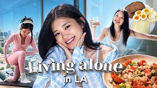 Living ALONE: being an introvert in a social city like LA, stuck at home, building dream body