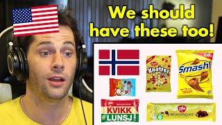 American Reacts to Popular Norwegian Candy