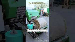 Semi automatic Sialge Packing Grass Baler Machine