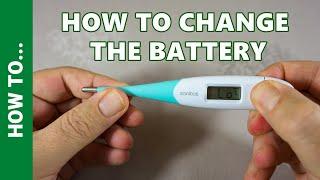 How to REMOVE AND CHANGE THE BATTERY on a DIGITAL THERMOMETER