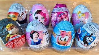 Chocolate eggs surprise toys ASMR satisfying video