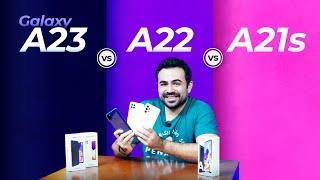 Galaxy A23 vs A22 vs A21s, MEGA COMPARATIVO