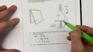 AS Physics Unit 1.1 Exam Question Tutorial - Moments/Basic Physics