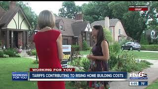 Tariffs are driving up the cost of building a home in central Indiana