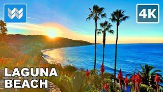 [4K] FIRST SUNRISE OF 2021 - Laguna Beach, California - New Year Scenic Walking Tour 