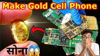 Gold recovery old phone | How to Turning old Cell phone into pure gold Make gold from Scrap mobile