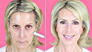 HOW TO DISGUISE UNDEREYE HOLLOWS | Over 50 (Actually, "Over 60"!)