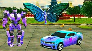 butterfly robot car game -  a super gameplay video of  robot butterfly and car games