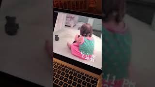 CHILDHOOD VIDEO OF CELESTIAL CINDY PLAYING WITH DADDY’S SOCKS