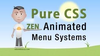 Pure CSS Animated Menu Buttons CSS3 transition HTML5 Tutorial