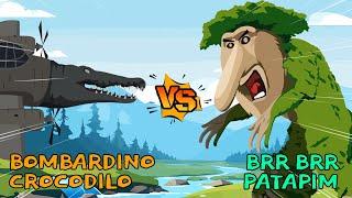 Bombardino Crocodilo vs Brr Brr Patapim | Brainrot Animation