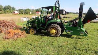 New PTO Wood Chipper - Frontier WC 1105 - Setup and First Use