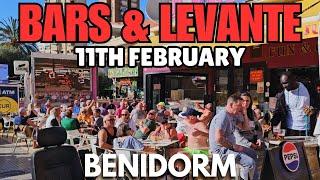 Benidorm - FULL Pubs, Bars & Busy Levante!┃Calle Gerona & British Square