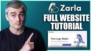 Zarla Website Tutorial - Build a Website in Minutes!