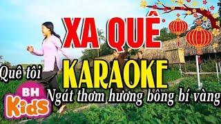 KARAOKE XA QUÊ  Nhạc karaoke beat chuẩn | Bài hát trữ tình