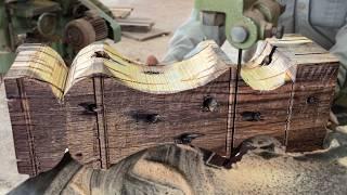 Masterful Woodworking 40-Year-Old Craftsman: Transforms Reclaimed Shipwood into a Stunning Table