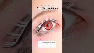 Vampire Red Dolly Cosplay Contact Lenses #contactlenses #sweetycon #redcontacts #cosplay #shorts