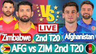 Afghanistan vs Zimbabwe live | Live cricket match today | AFG vs ZIM 2nd T20 Score | cricket  live