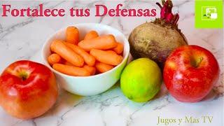 Fortalece y Sube tus Defensas con un Jugo lleno de Vitaminas y Minerales