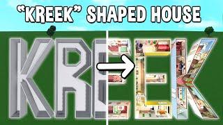 Building the WORD 'KREEK' into a Bloxburg House