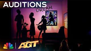 Attraction Juniors Performs Shadow Art to "The Lucky One" by Taylor Swift | Auditions | AGT 2024