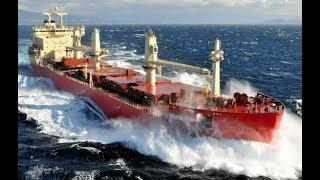 Top 10 Bulk carrier Ships In Storm! Biggest Waves