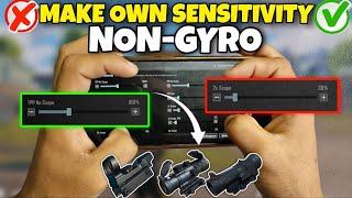 How to make your own non gyro sensitivity | non gyro sensitivity kaise banaye | non gyro setting