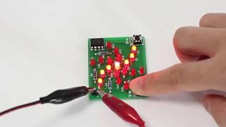 ICStation.com DIY Kit Windmill Shape Red Flashing LED Funny Soldering Practice