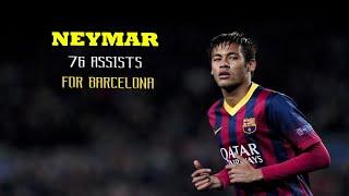 Neymar All 76 Assists For Barcelona