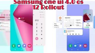 Samsung Official Rollout One UI 4.0 Android 12 | one ui 4 device list