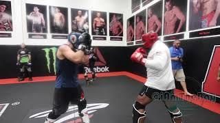 Sparring: Khabib Nurmagomedov vs. Daniel Cormier