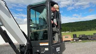 2017 Bobcat E32 Mini Rubber Track Excavator Long Arm Cab Heat Air For Sale Mark Supply Co Saxton PA