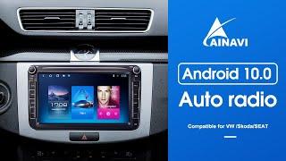 AAINAVI Android AutoRadio with GPS Navi WiFi USB bluetooth rear view Camera Compatible for vw Golf 5