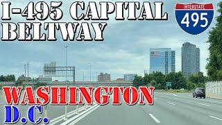 I-495 Outer - Capital Beltway - FULL Loop - ALL Exits - Washington DC - 4K Highway Drive