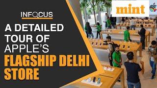 Tim Cook inaugurates Apple's flagship store in Delhi | Watch | Mint Infocus