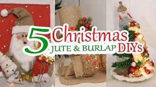 5 Cheap & Beautiful DIY Jute Christmas Decorations Ideas at Home 2024