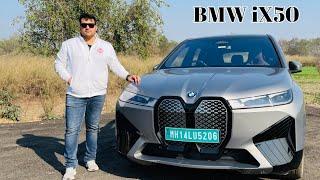 BMW iX50 xDrive Detailed Walkaround Review | Air Suspension & Luxury Features