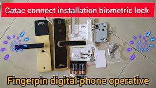 cactus connect GODREJ LOCK installation fingerprint phone operative. #godrejindustries #godrejlock