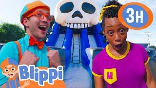 Blippi & Meekah’s SPOOKY PLAYGROUND + More |  Blippi and Meekah Best Friend Adventures